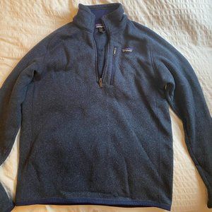 Navy Patagonia Fleece Pullover